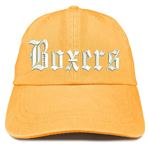 Trendy Apparel Shop Old English Boxers Washed Pigment Dyed Baseball Cap
