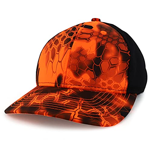 Trendy Apparel Shop Performance Camouflage Mesh Back Trucker Snapback Cap