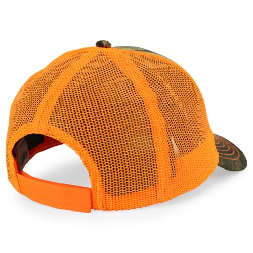 Trendy Apparel Shop Hunting Camouflage Adjustable Mesh Back Tucker Cap
