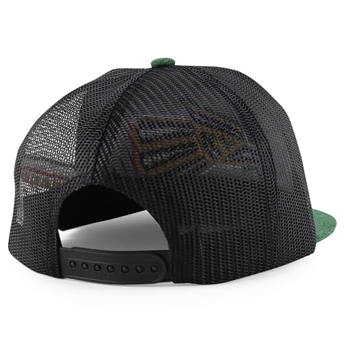Trendy Apparel Shop Mexico Eagle Embroidered Flatbill Snapback Cap