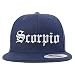 Trendy Apparel Shop Scorpio Old English Embroidered Flatbill Snapback