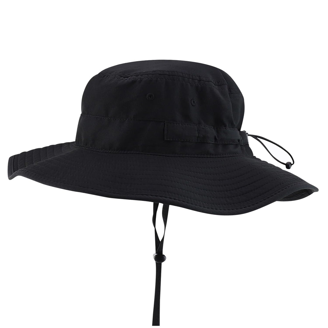 Trendy Apparel Shop Outdoor Large Brim Micro Mesh Performance Boonie Bucket Hat with Strap