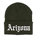 Trendy Apparel Shop Arizona State Old English Embroidered Long Cuff Beanie