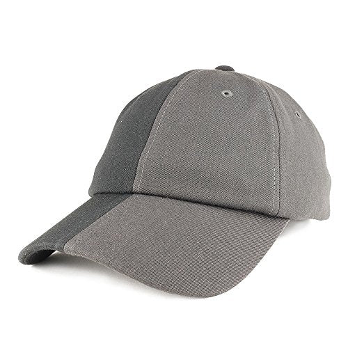 Trendy Apparel Shop Two Tone Unstructured Curved Bill Adjustable Baseball Cap