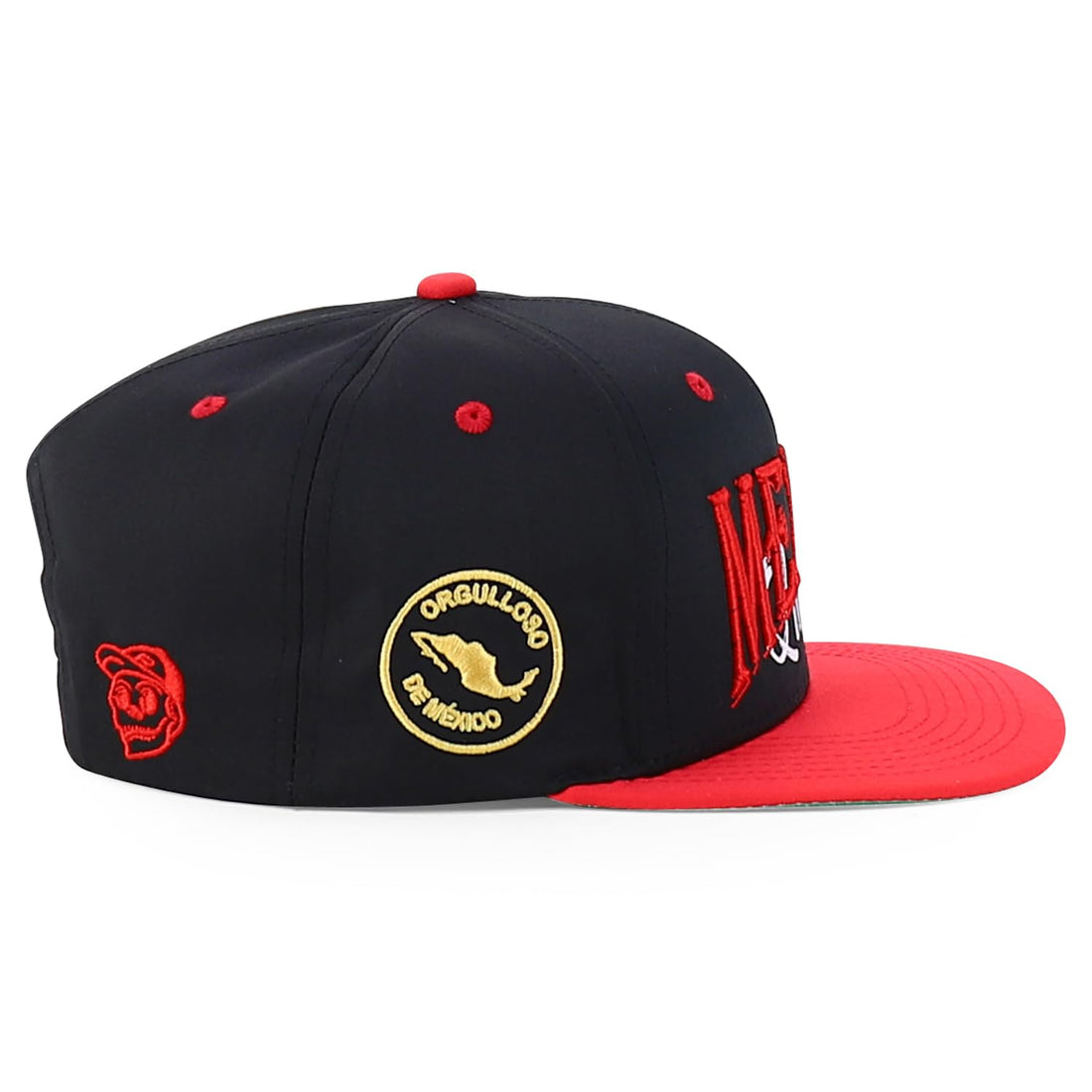 Trendy Apparel Shop Mexico Guadalupe Embroidered Flat Bill Snapback Cap