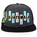 Trendy Apparel Shop Central America States Embroidered Mesh Back Flat Bill Cap