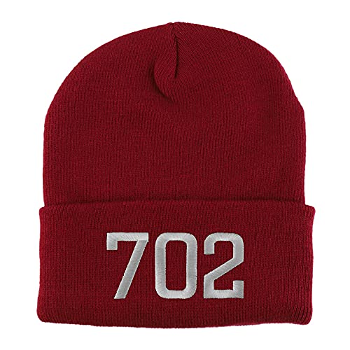 Trendy Apparel Shop Las Vegas 702 Old English Embroidered Long Cuff Beanie