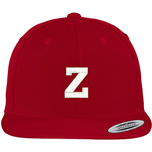 Trendy Apparel Shop Letter Z Collegiate Varsity Font Initial Embroidered Baseball Cap