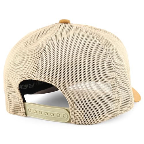 Trendy Apparel Shop Structured 6 Panel Stretchy Mesh Snapback Cap