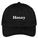 Trendy Apparel Shop Henny Embroidered Soft Crown 100% Brushed Cotton Cap