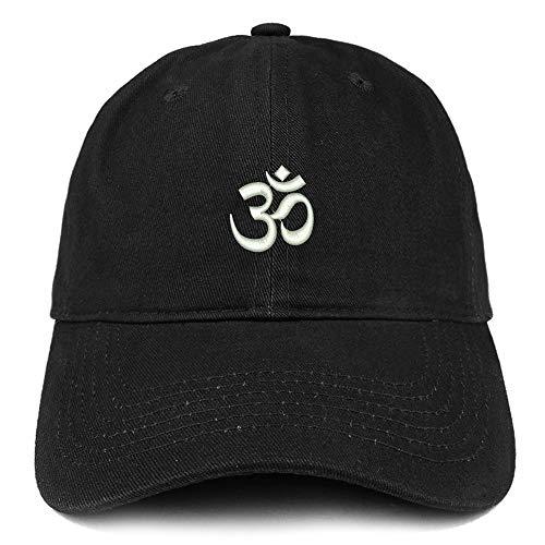Trendy Apparel Shop Om Symbol Hinduism Embroidered Unstructured Cotton Dad Hat