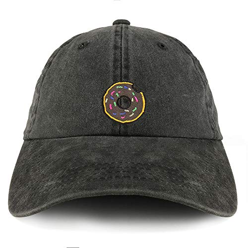Trendy Apparel Shop Donut Patch Pigment Dyed Cotton Twill Unstructured Dad Hat