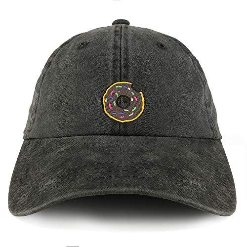 Trendy Apparel Shop Donut Patch Pigment Dyed Cotton Twill Unstructured Dad Hat