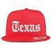 Trendy Apparel Shop Texas State Old English 5 Panel Flatbill Trucker Mesh Cap