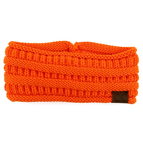 Trendy Apparel Shop Women's Solid Ribbed Knit Ponytail Button Headband