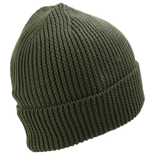 Trendy Apparel Shop Stretchy Cotton Knitted Cuff Beanie Hat