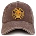 Trendy Apparel Shop Nayarit Mexico Gold Embroidered Patch Pigment Dyed Washed Baseball Cap