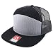 Trendy Apparel Shop Structured High Profile 7 Panel Flat Bill Mesh Back Snapback Cap
