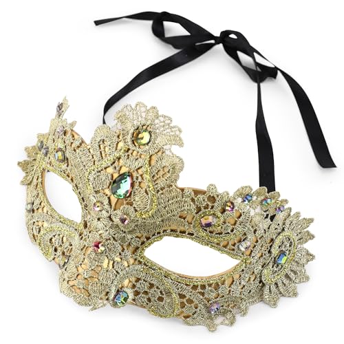 Trendy Apparel Shop Half Mask Venetian Masquerade Ball Costume