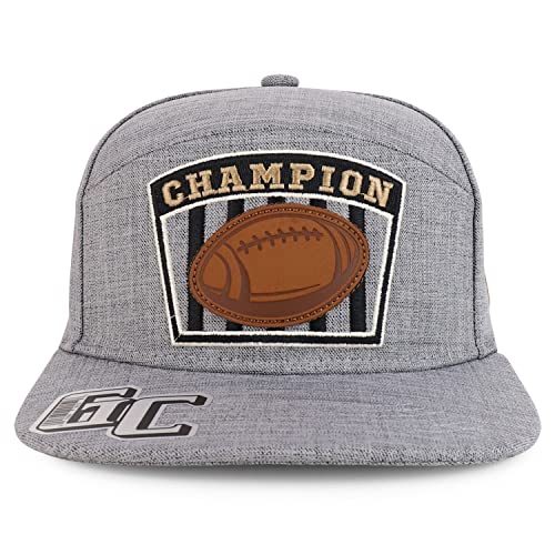 Trendy Apparel Shop Super League Champion Embroidered Flatbill Snapback Cap