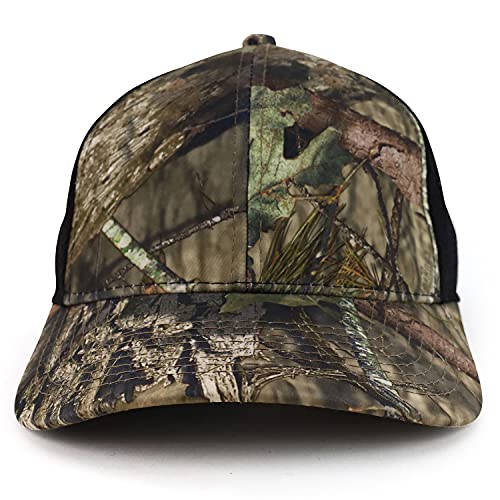 Trendy Apparel Shop Performance Camouflage Mesh Back Trucker Snapback Cap
