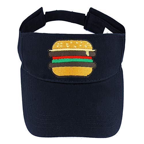 Trendy Apparel Shop Burger Patch Cotton Summer Visor Cap