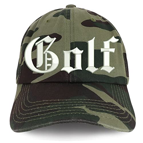 Trendy Apparel Shop Old English Golf Low Profile Soft Cotton Baseball Cap