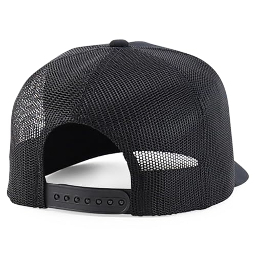 Trendy Apparel Shop 5 Panel Structured Trucker Cap with Mexico Flag Design Undervisor