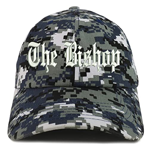 Trendy Apparel Shop The Bishop Old English Low Profile Soft Cotton Baseball Cap
