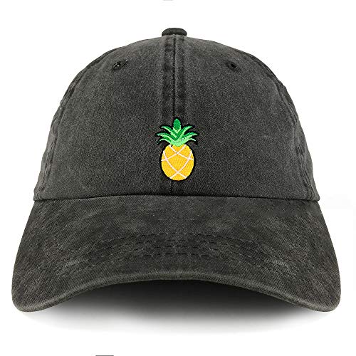 Trendy Apparel Shop Pineapple Patch Pigment Dyed Cotton Twill Unstructured Dad Hat