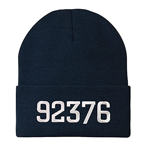 Trendy Apparel Shop 92376 Rialto CA Old English Embroidered Long Cuff Beanie