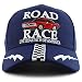Trendy Apparel Shop Road Race 3D Embroidered USA Race Flag Baseball Cap