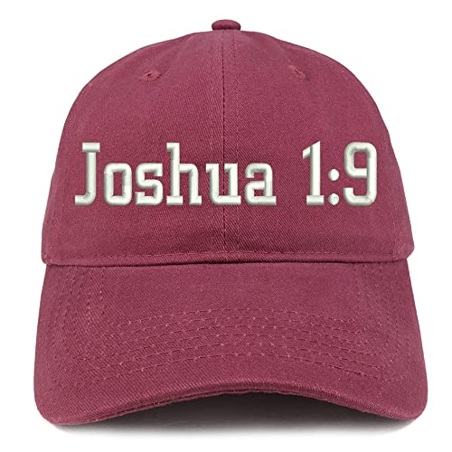 Trendy Apparel Shop Joshua 1:9 Low Profile Soft Cotton Baseball Cap