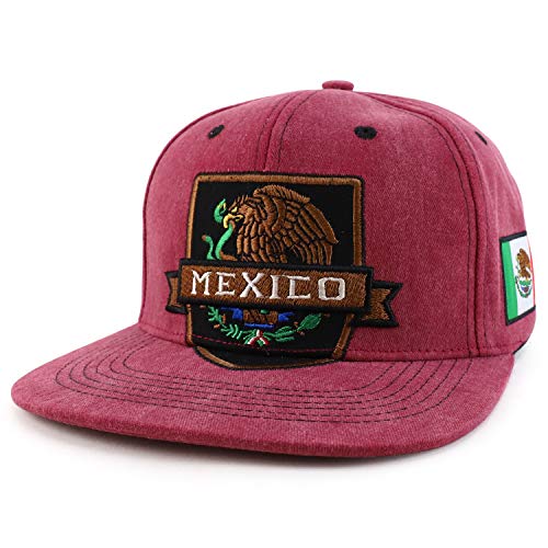 Trendy Apparel Shop Mexico Independence Eagle Flatbill Snapback Baseball Cap