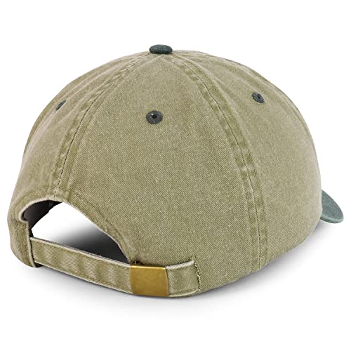 Trendy Apparel Shop Oversize 2XL Pigment Dyed Two Tone Baseball Cap