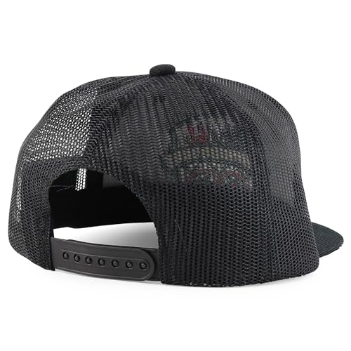 Trendy Apparel Shop Dia De Los Muerto Skull Embroidered Mesh Back Corduroy Cap