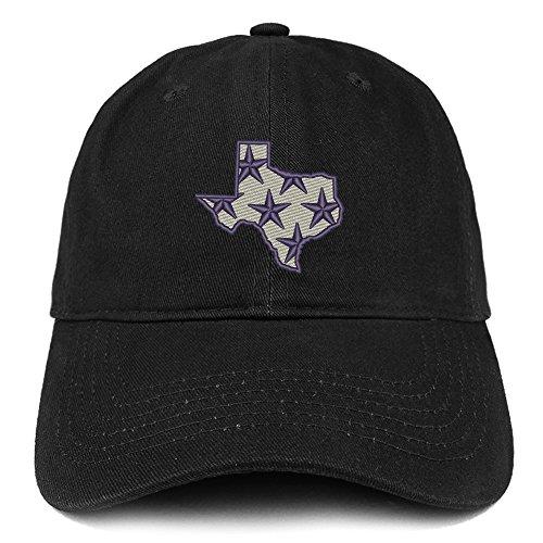 Trendy Apparel Shop Texas State Patriotic Stars Embroidered Cotton Dad Hat