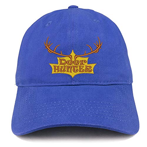 Trendy Apparel Shop Deer Hunter Embroidered Brushed Cotton Cap
