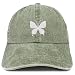 Trendy Apparel Shop Butterfly Embroidered Pigment Dyed Washed Baseball Cap
