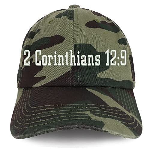 Trendy Apparel Shop 2 Corinthians 12:9 Low Profile Soft Cotton Baseball Cap