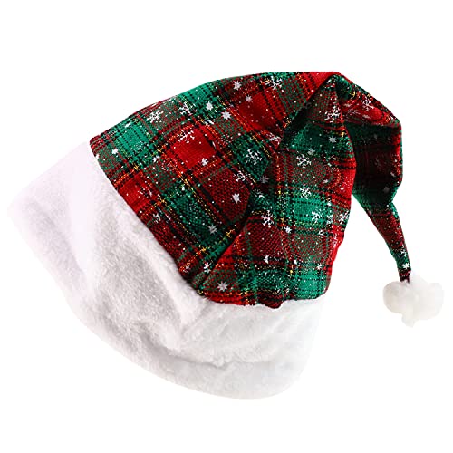 Trendy Apparel Shop Large and Small Snowflakes Christmas Holiday Hats