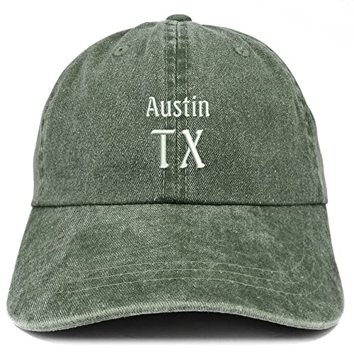 Trendy Apparel Shop Austin TX Embroidered Pigment Dyed Washed Baseball Cap
