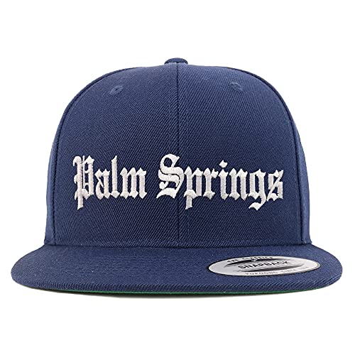 Trendy Apparel Shop Palm Springs Old English Embroidered Flatbill Snapback