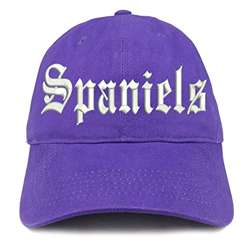 Trendy Apparel Shop Old English Spaniels Low Profile Soft Cotton Baseball Cap