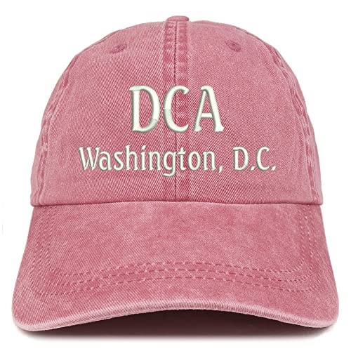 Trendy Apparel Shop DCA Washington DC Embroidered Pigment Dyed Washed Baseball Cap