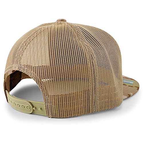 Trendy Apparel Shop Number 9 Patch 5 Panel Flatbill Trucker Cap