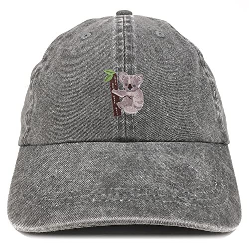 Trendy Apparel Shop Koala Patch Pigment Dyed Washed Baseball Cap