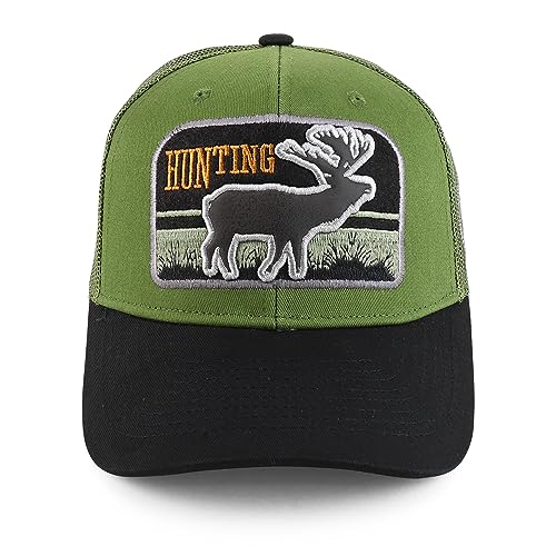 Trendy Apparel Shop Buck Hunting 3D Embroidered Mesh Back Baseball Cap