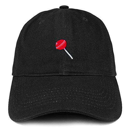Trendy Apparel Shop Lollipop Patch Brushed Cotton Unstructured Dad Hat