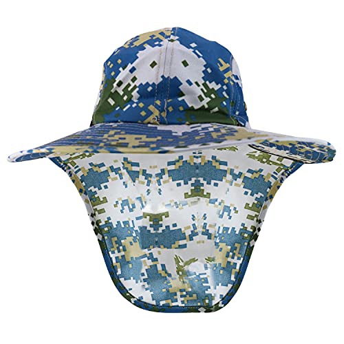 Trendy Apparel Shop Outdoorsman Sport Activity Large Bill Flap Boonie Mesh Cap